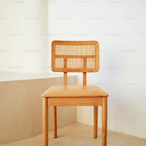 Steam-bent solid ash wood